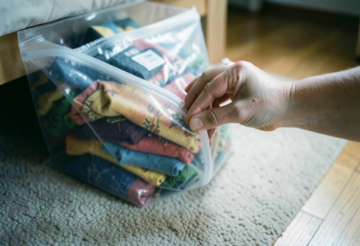 Compact Storage Bags Under Bed for Seasonal Gear
