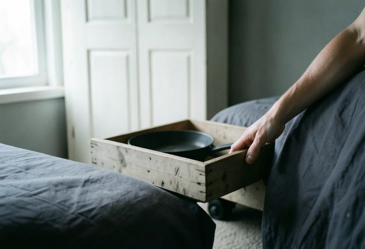 Storage on Wheels Under Bed for Heavy Items